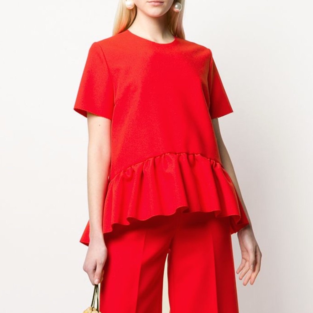 MSGM Peplum Hem top